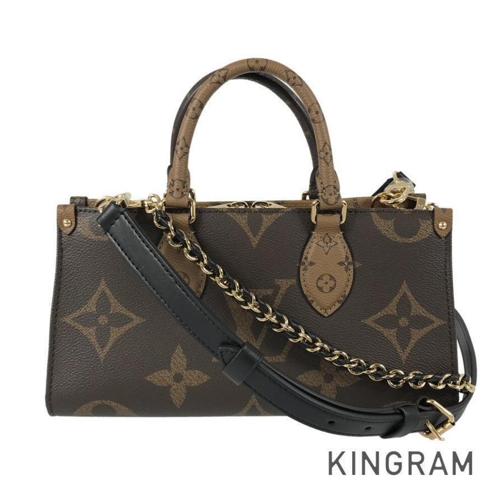 Louis Vuitton Monogram Giant Reverse OnTheGo EW Chain Handbag fta